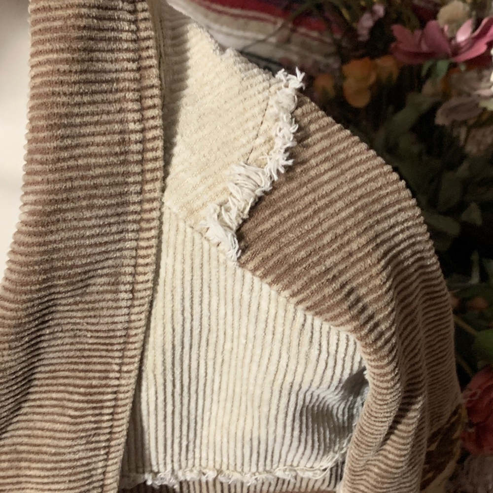 Patchwork Corduroy Jacket - Multicolor - image 4